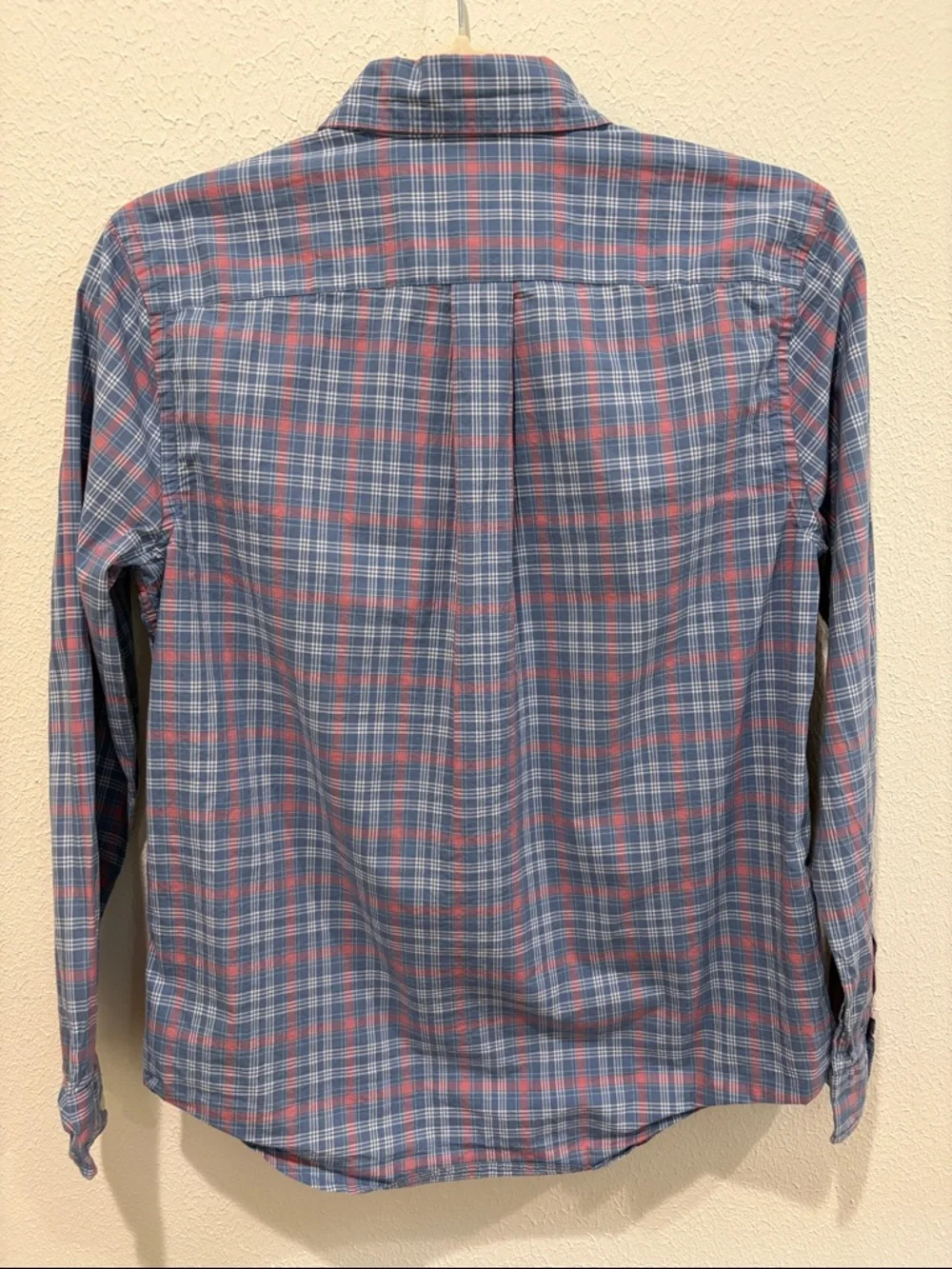 Ralph Lauren Blue and Pink Plaid Cotton Button-Down Shirt